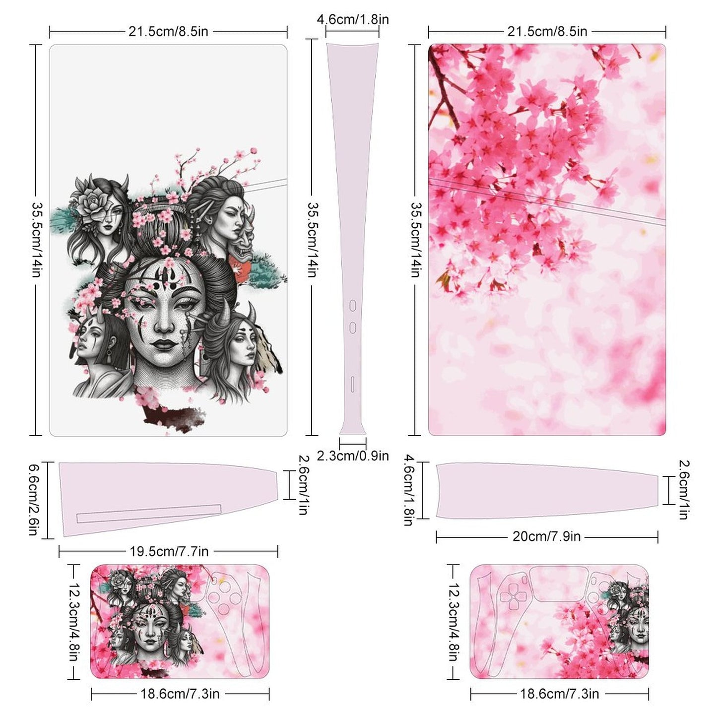 Console Skin Kit – Blossom & Thorn