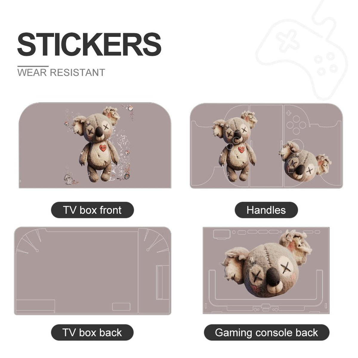 Console Skin Kit – Cursed Cuddles – Compatible with Nintendo Switch 2