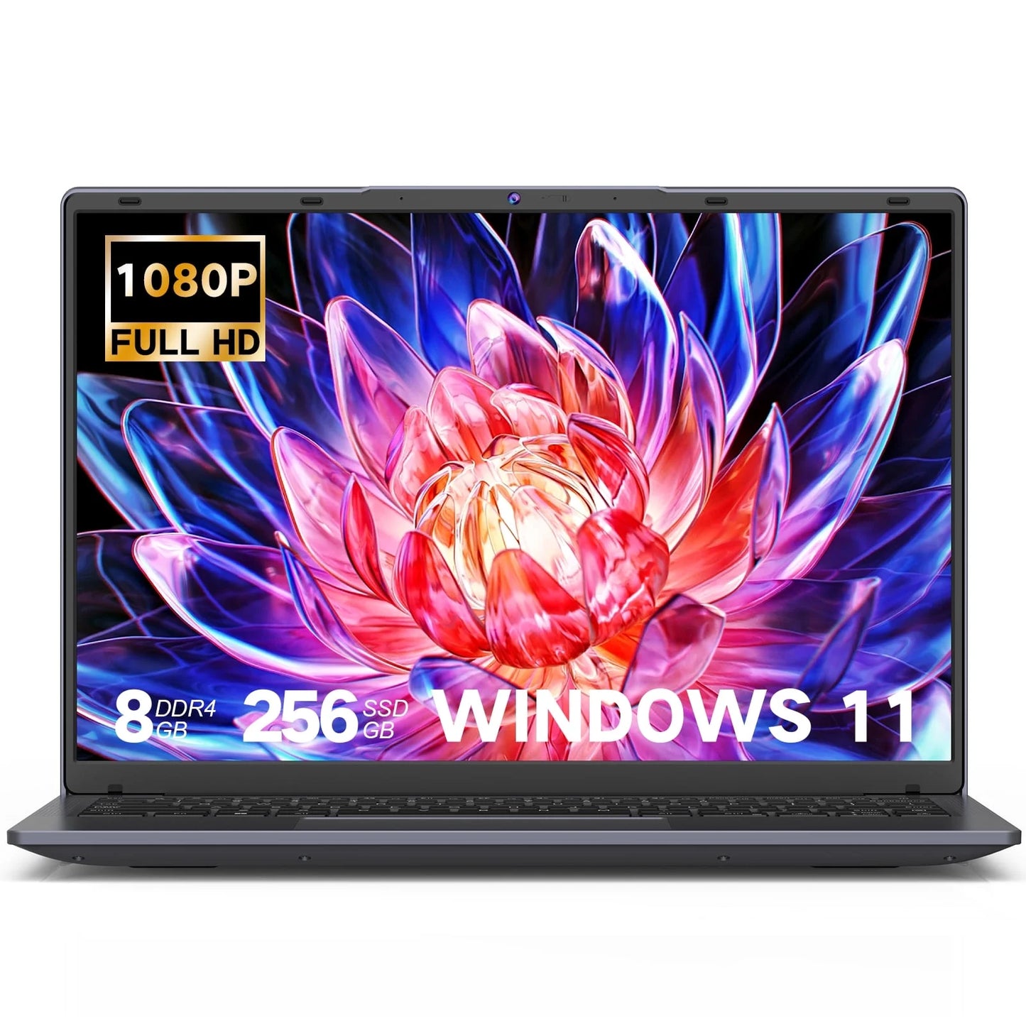 14" Windows 11 Laptop 8GB+256GB Computer with 2-Core Intel Celeron 5805, 1920*1200 Fhd,Wi-Fi, Bluetooth,Camera