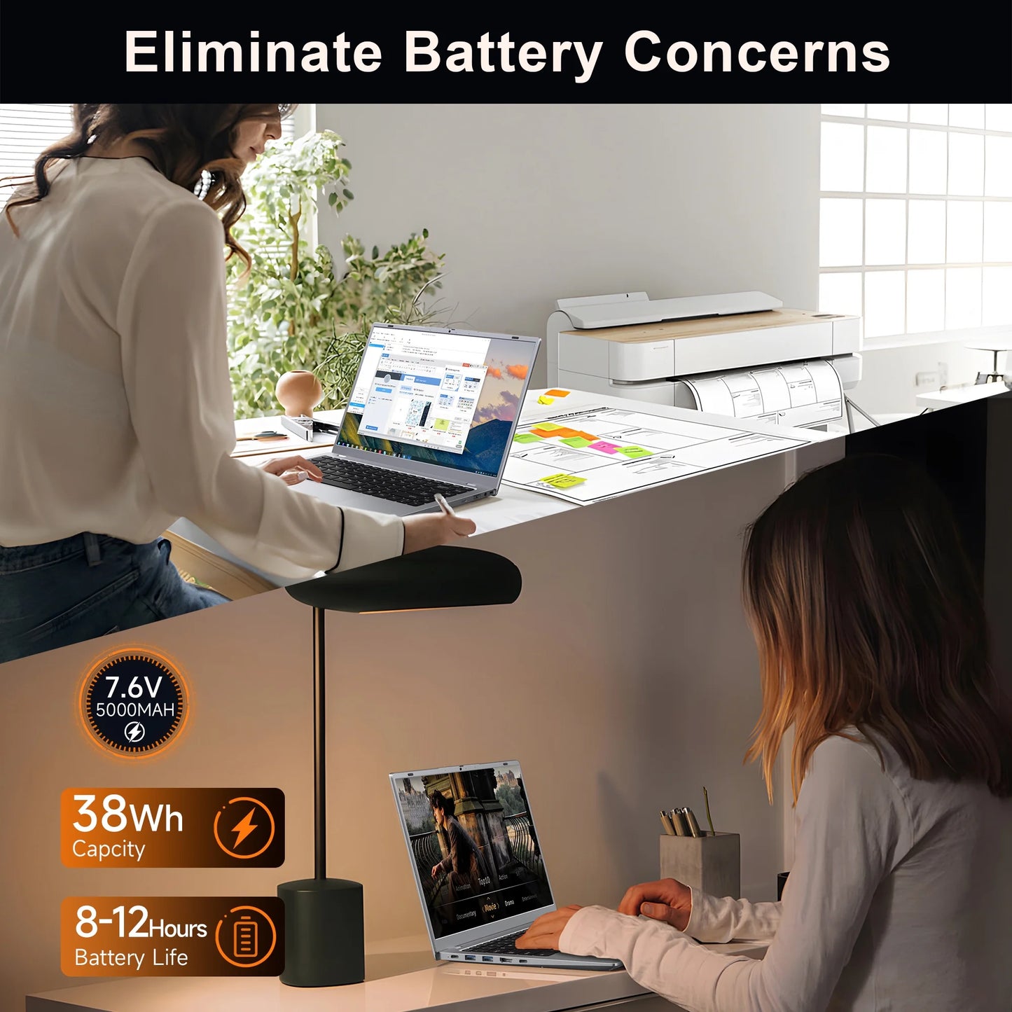 15.6" Windows 11 Laptop, Dual 8GB RAM, 256GB SSD, AMD 3020E Processor with 2 Cores up to 2.6Ghz, with Office 2024, 1920X1080 Display Wifi5 BT5.0 for Student, Home Office, Business