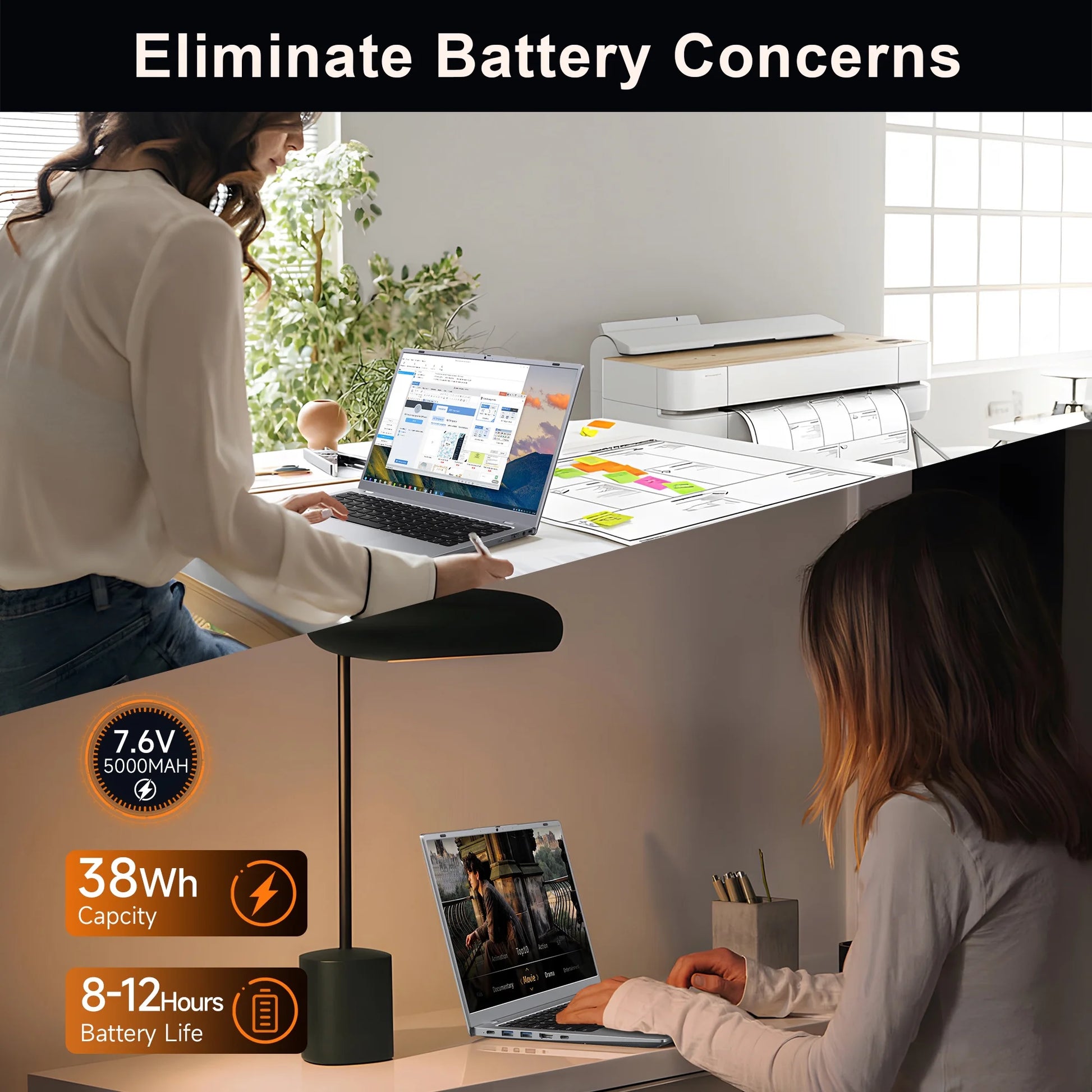 15.6" Windows 11 Laptop, Dual 8GB RAM, 256GB SSD, AMD 3020E Processor with 2 Cores up to 2.6Ghz, with Office 2024, 1920X1080 Display Wifi5 BT5.0 for Student, Home Office, Business
