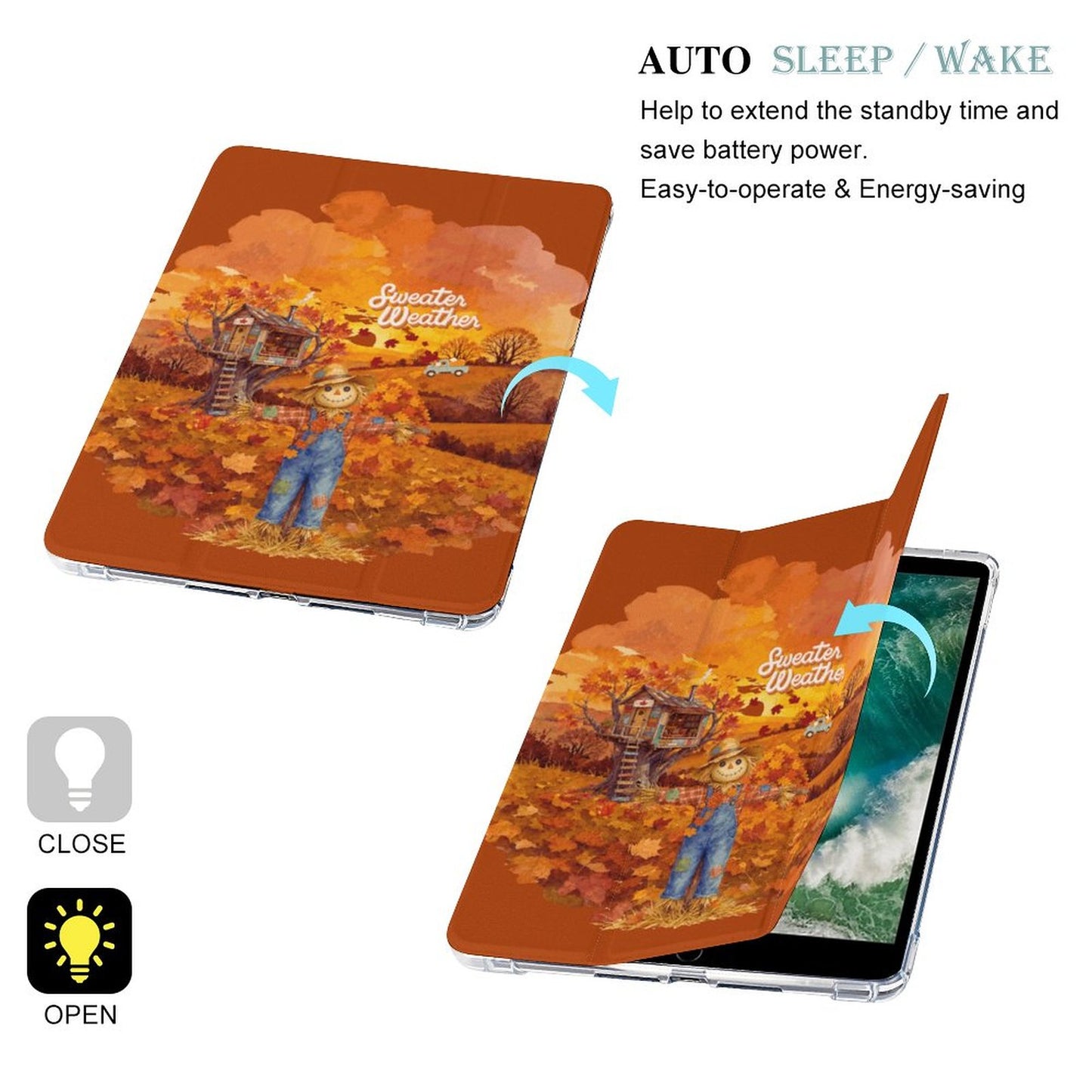 Tablet Case with Pencil Holder – Sweater Weather