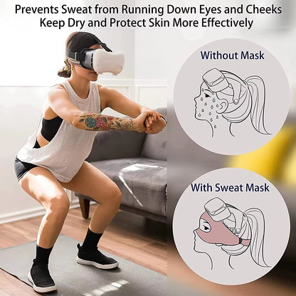 Eye Mask for Meta Oculus Quest 2 Sweat Band VR Glasses Cover Breathable Virtual Reality Headset for Quest 2 Accessories