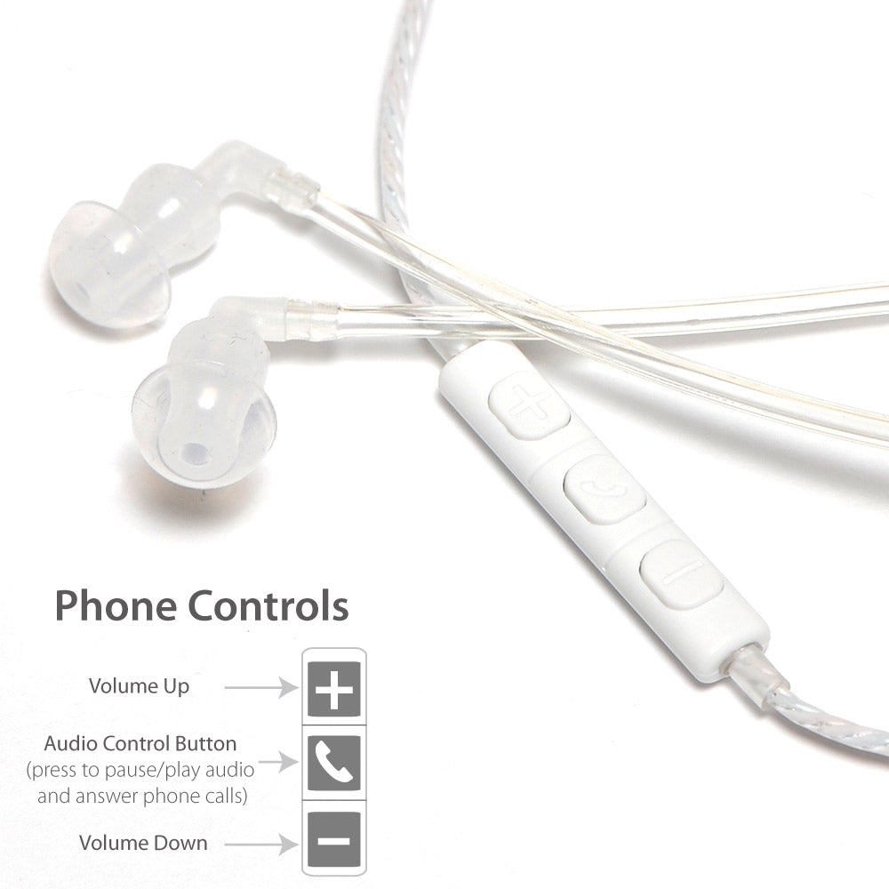 SYB Wrap-Around Air Tube Headphones - EMF Protection Headset with Secure Ear Design