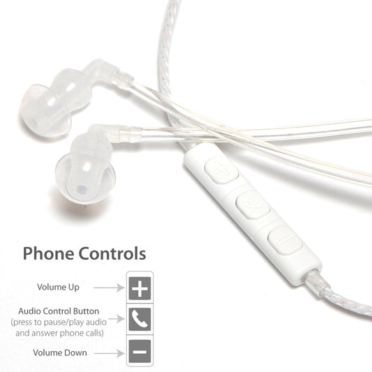 SYB Wrap-Around Air Tube Headphones - EMF Protection Headset with Secure Ear Design