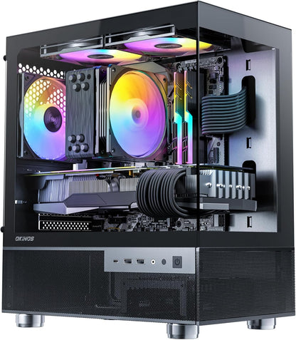 Aqua 3, Micro ATX Case, MATX PC Case with 3 X 120Mm 3-Pin ARGB Fan Pre-Installed