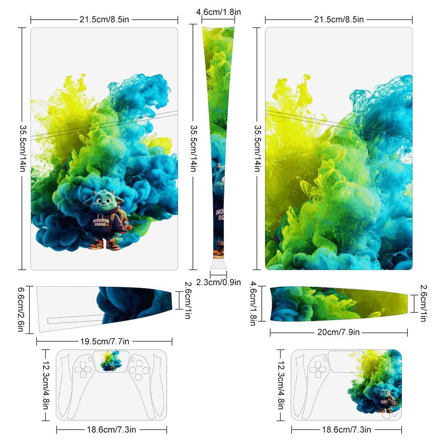 Console Skin Kit – Monster Squad
