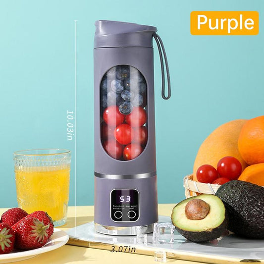 Portable Blender for Smoothie Liquid Diet, Ice Shake Blender, Compact Juicer Blender, USB Rechargeable Juicer Machine, Household Kitchen Appliances