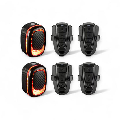 Anti-Theft Bike Alarm: Brake Light, Remote, Waterproof