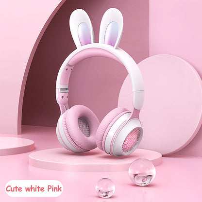 Bunny Ear Wireless Headphones – Bluetooth Over‑Ear Stereo