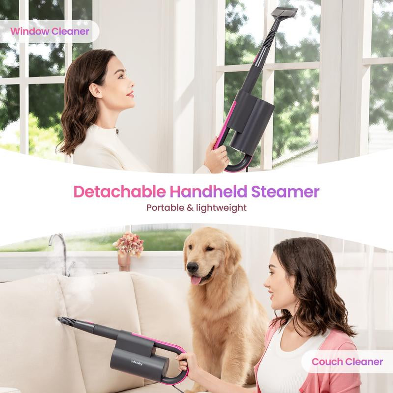 Schenley 7-in-1 Steam Mop: Handheld Steamer