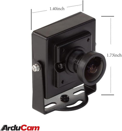 16MP Wide Angle USB Camera with Metal Case, 1/2.8" CMOS IMX298 Mini UVC USB2.0 4K Video Webcam with Microphone, with 3.3Ft/1M Cable for Laptop