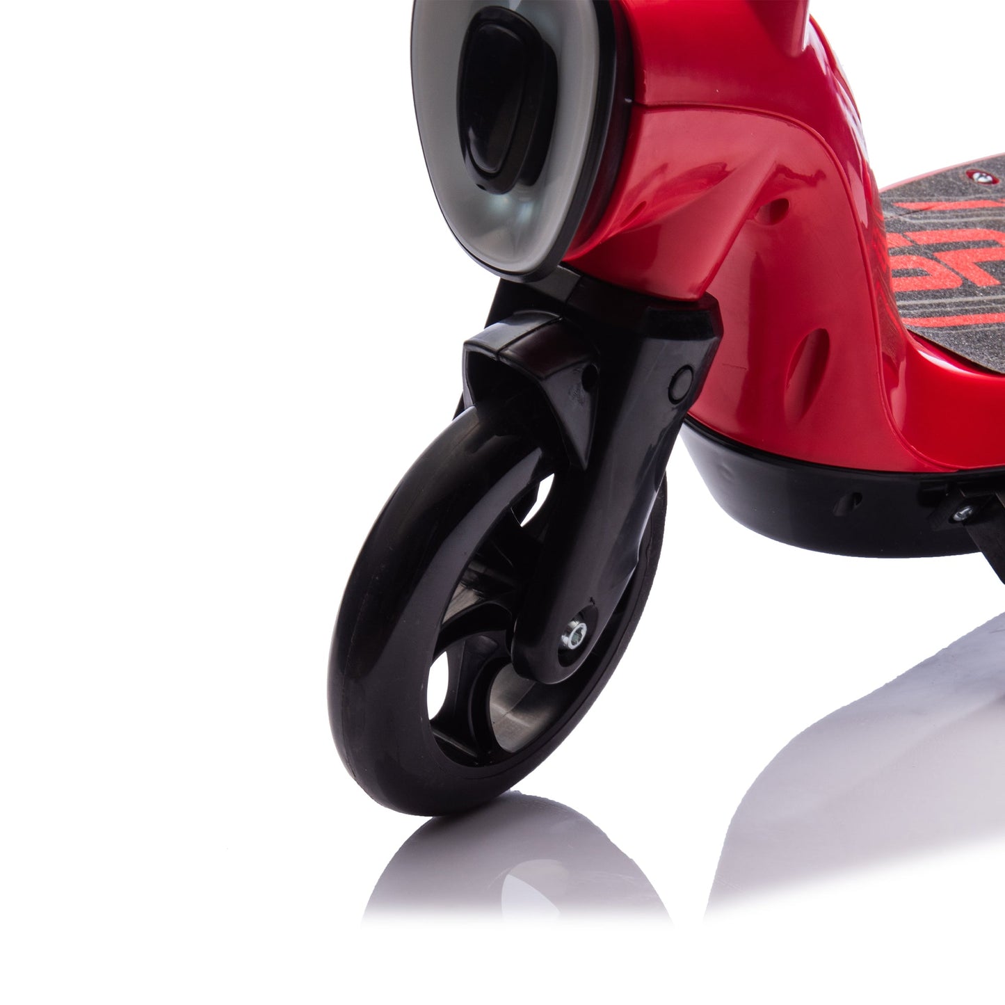 Kids Electric Scooter - 5.59-6.84 MPH, LED Lights, Rear Brake, Kickstand, Bell, Wide Pedal, Ages 6+