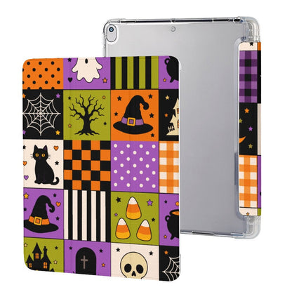 Tablet Case with Pencil Holder – Spooky Patchwork