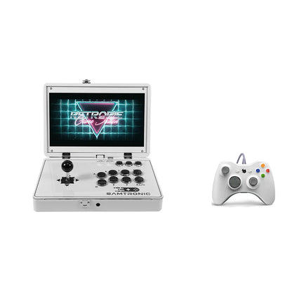 Folding 14-Inch Deluxe Arcade Machine 5000Games (White)