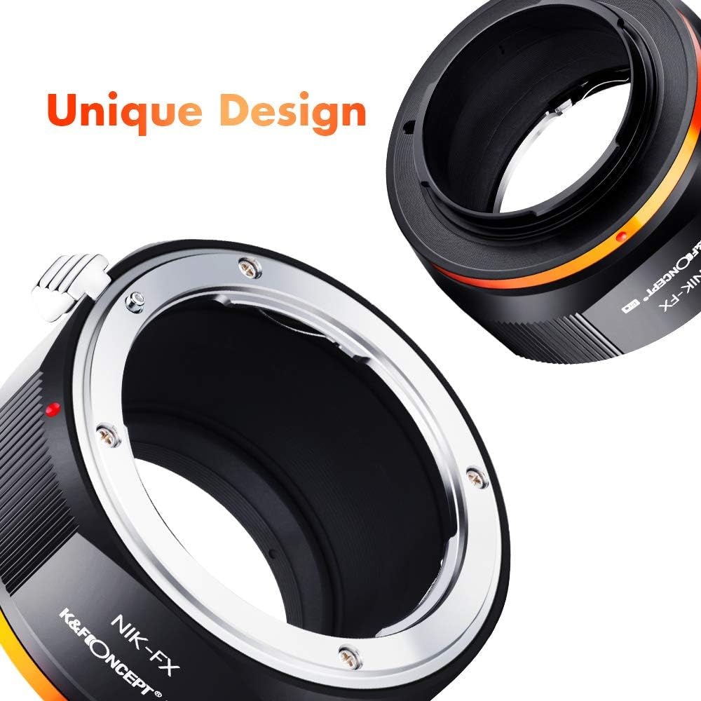 Lens Mount Adapter for AI/F Mount Lens to Fujifilm X Series Mirrorless FX Mount Camera Adapter with Matting Varnish Design for Fuji XT2 XT20 XE3 XT1 X-T2