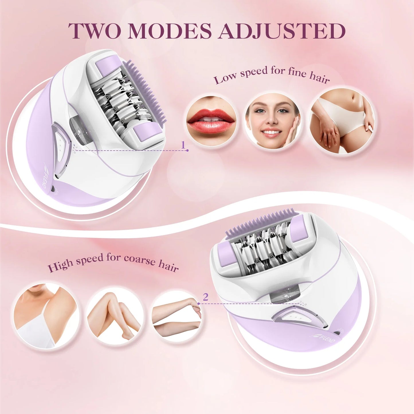 Hair Epilator Removal for Women, USB Rechargeable Hair Remover Electric Tweezers, Cordless Epilator for Women Face Hair Remover with Light，Hair Rmoval with Portable and Compact Design