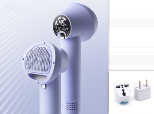 Smart Pet Hair Dryer - Silent Grooming Blow Dryer with Comb for Dogs & Cats (Safe & Gentle)