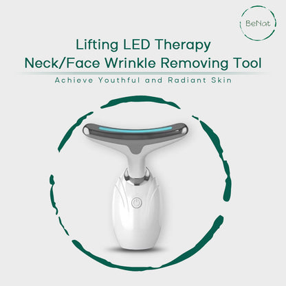 At-Home Spa Skincare Bundle – LED Face & Neck Therapy, Electric Gua Sha, Microcurrent Facial Toning Set