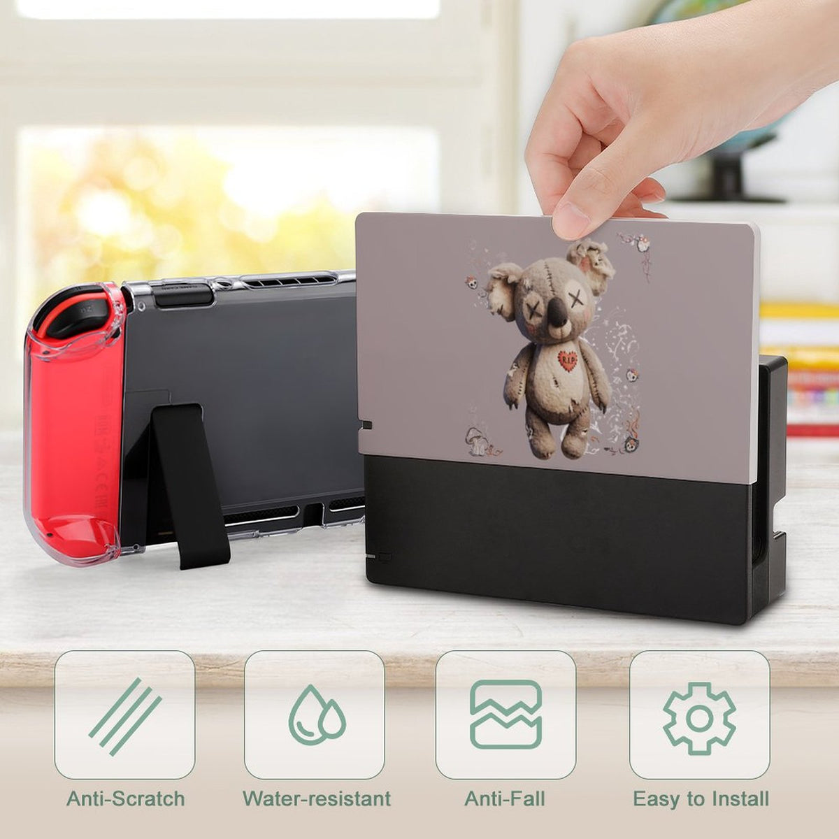 Console Dock Cover – Cursed Cuddles – Compatible with Nintendo Switch