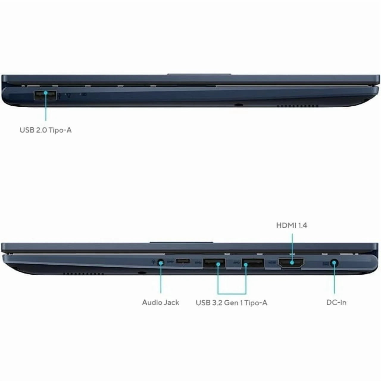 Newest Vivobook 14" FHD Lightweight Laptop, 8GB RAM, 512GB Pcie SSD, Intel Core I3-1315U(Beat I5-1135G7), Wifi, HDMI, Win 11, Quiet Blue