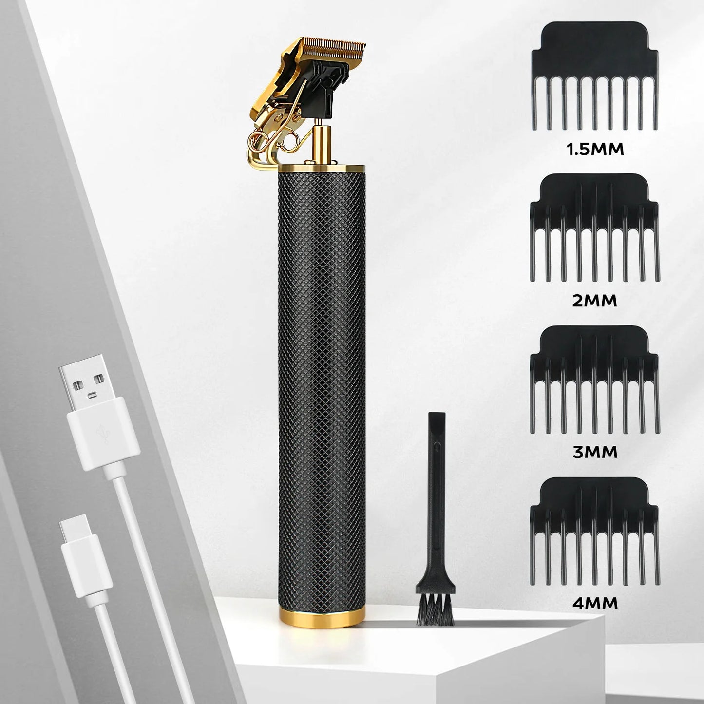 Hair Clippers for Men Cordless Trimmer Haircut Machine Kit, Black