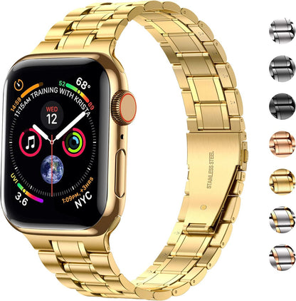 Stylish Gold Band & Case for Apple Watch (42/44mm)
