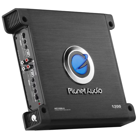 AC1200.4 Bridgeable Vehicle Audio Amplifier, Black, 7.23 Lb
