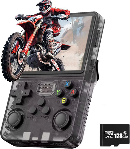 R36S Retro Game Console Handheld Video Arkos 2.0 System 3.5 Inch Single Card Portable Pocket Video Player 64GB 128GB 20000 Games