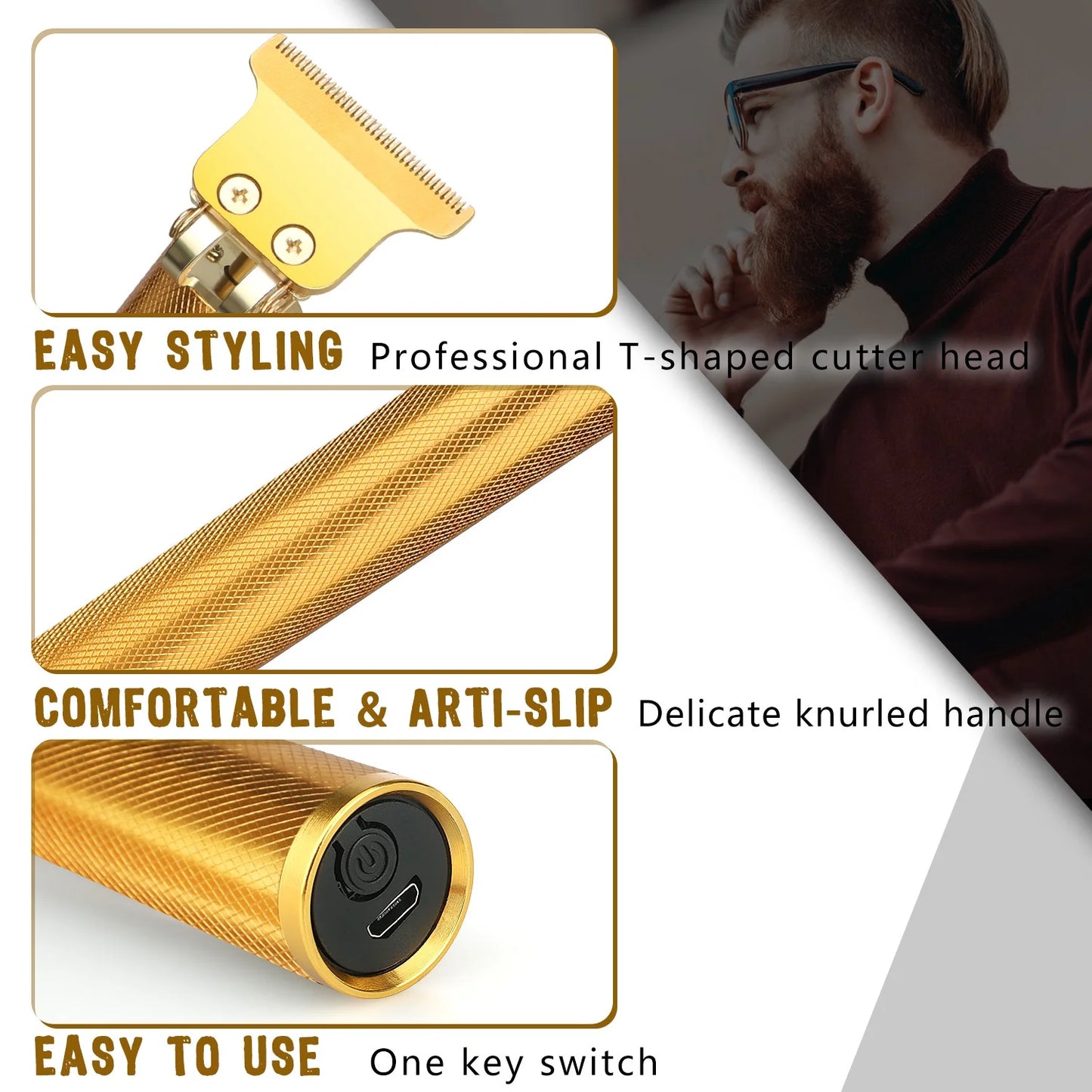 Hair Clippers Cordless Haircut Cutting Trimmers for Men, T9