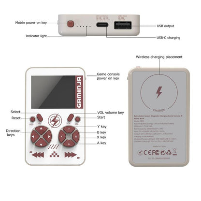 YLW Mini Handheld Game Player, Portable Retro Video Console, 2.4 Inch Color Screen Games Consoles, Handheld Games Consoles