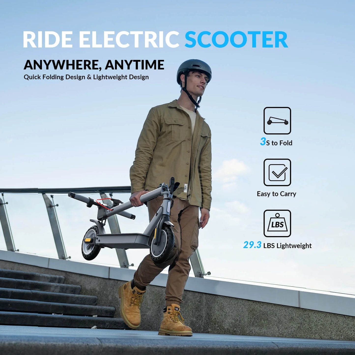 W09S 350W Electric Scooter with Turn Signal, 8.5” Solid Tires, 18Mph & 20Miles Range, Folding Commuting E-Scooter for Adults with APP Control