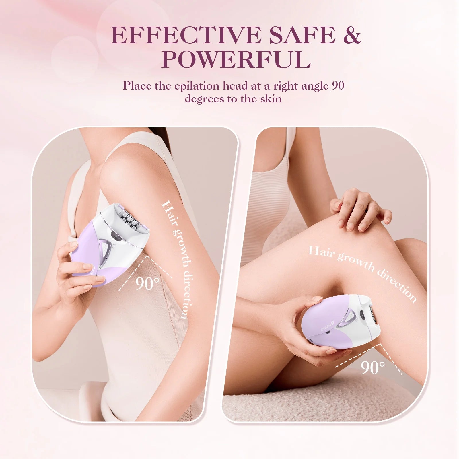 Hair Epilator Removal for Women, USB Rechargeable Hair Remover Electric Tweezers, Cordless Epilator for Women Face Hair Remover with Light，Hair Rmoval with Portable and Compact Design