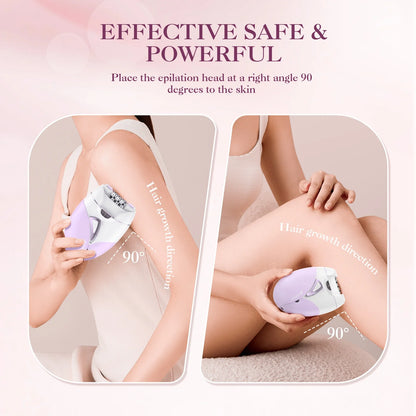 Hair Epilator Removal for Women, USB Rechargeable Hair Remover Electric Tweezers, Cordless Epilator for Women Face Hair Remover with Light，Hair Rmoval with Portable and Compact Design