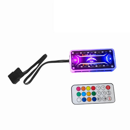 Computer Case PC Cooling Fan RGB Adjust LED 120Mm Quiet + IR Remote New Computer Cooler Cooling RGB Case Fan for CPU