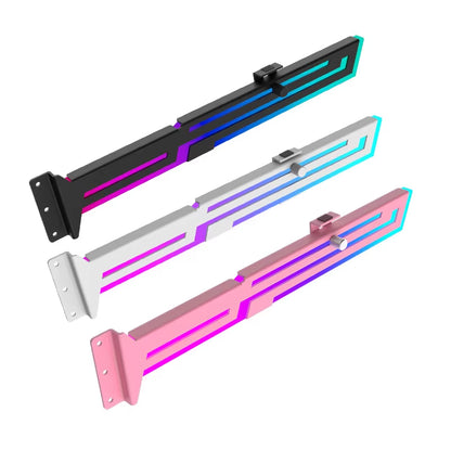 UPSIRNE ARGB 5V 3PIN Graphics Card Bracket Adjustable Height ARGB AURA SYNC Computer Graphics Card VGA Bracket