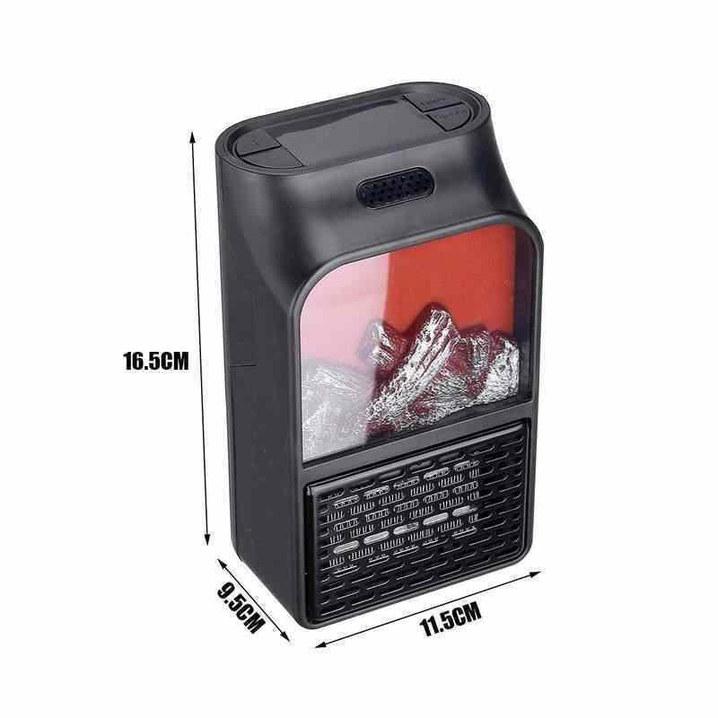 Heater Wall Outlet Small Space Heater with Adjustable Thermostat, Programmable 12-Hour Timer, Auto Shut off - Quiet, Space-Saving, Ceramic