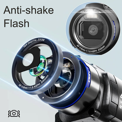 4K Video Camera Camcorder 3.0" IPS Vlogging Camera 48MP Digital Video Camera with 32GB SD Card