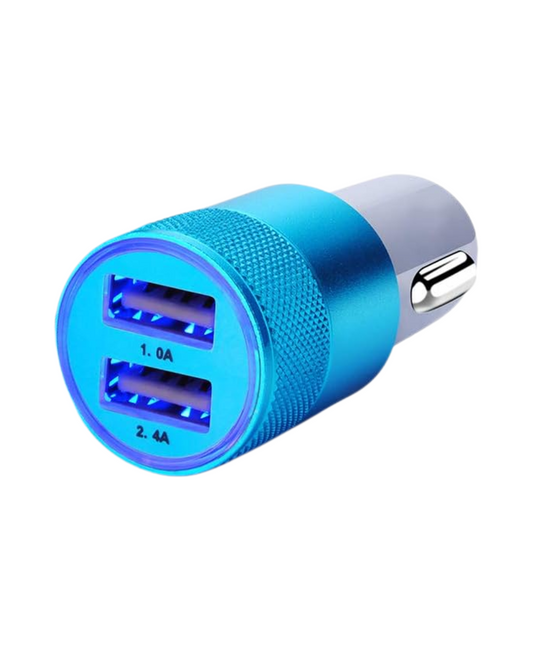 3.4A Dual USB Car Charger - Compatible with iPhone 16/Samsung Galaxy/Multiple Devices