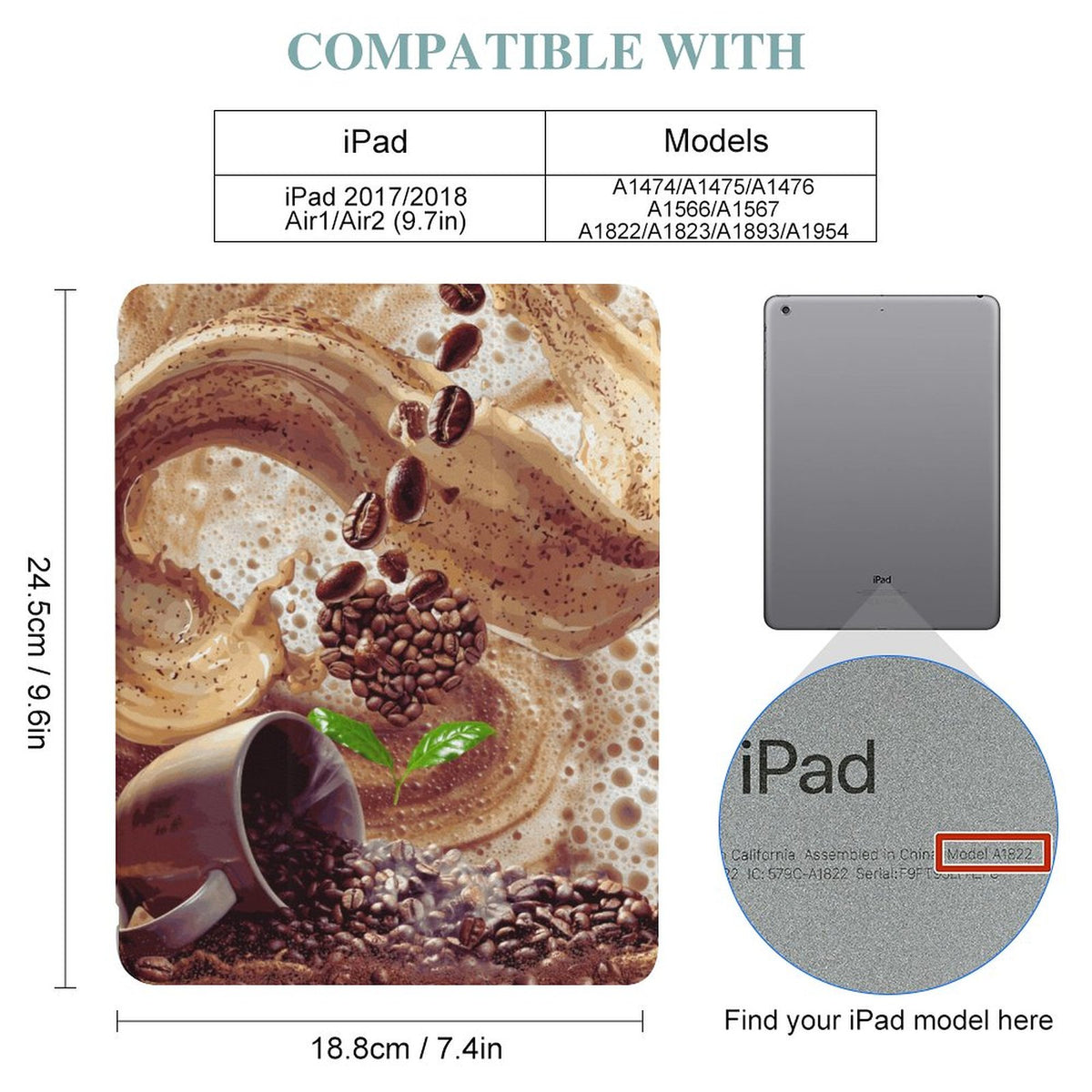 Tablet Case with Pencil Holder – Love at First Sip