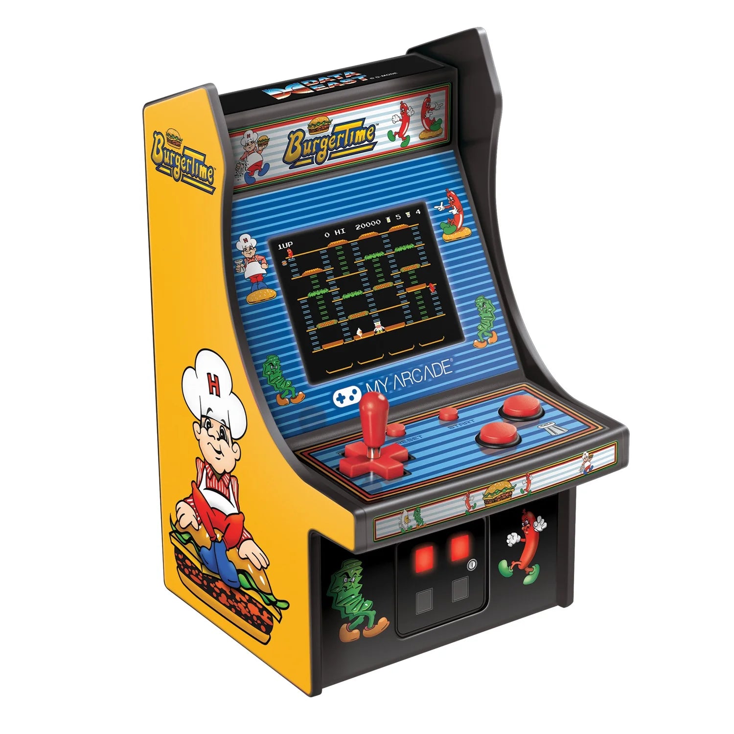 6" Retro Burgertime Micro Arcade