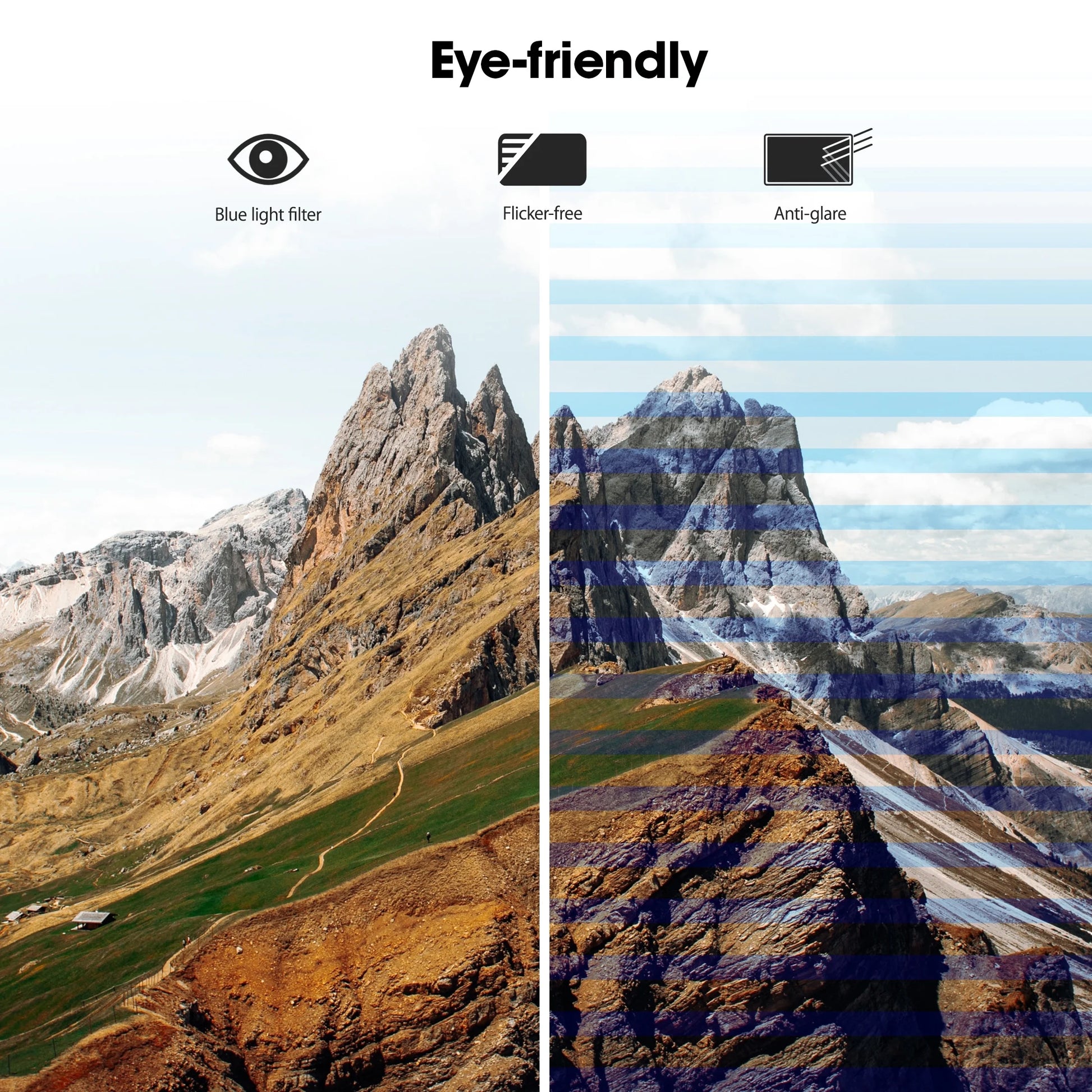 27" FHD 1080P Computer Monitor, 100Hz PC Monitor, Adaptive-Sync HDMI&DP Ports, E2711F