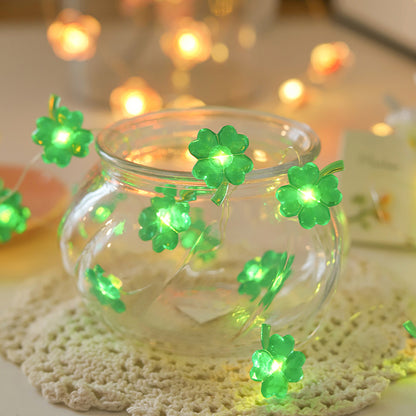 LED Clover String Lights – Cozy Copper Wire Decor Lighting