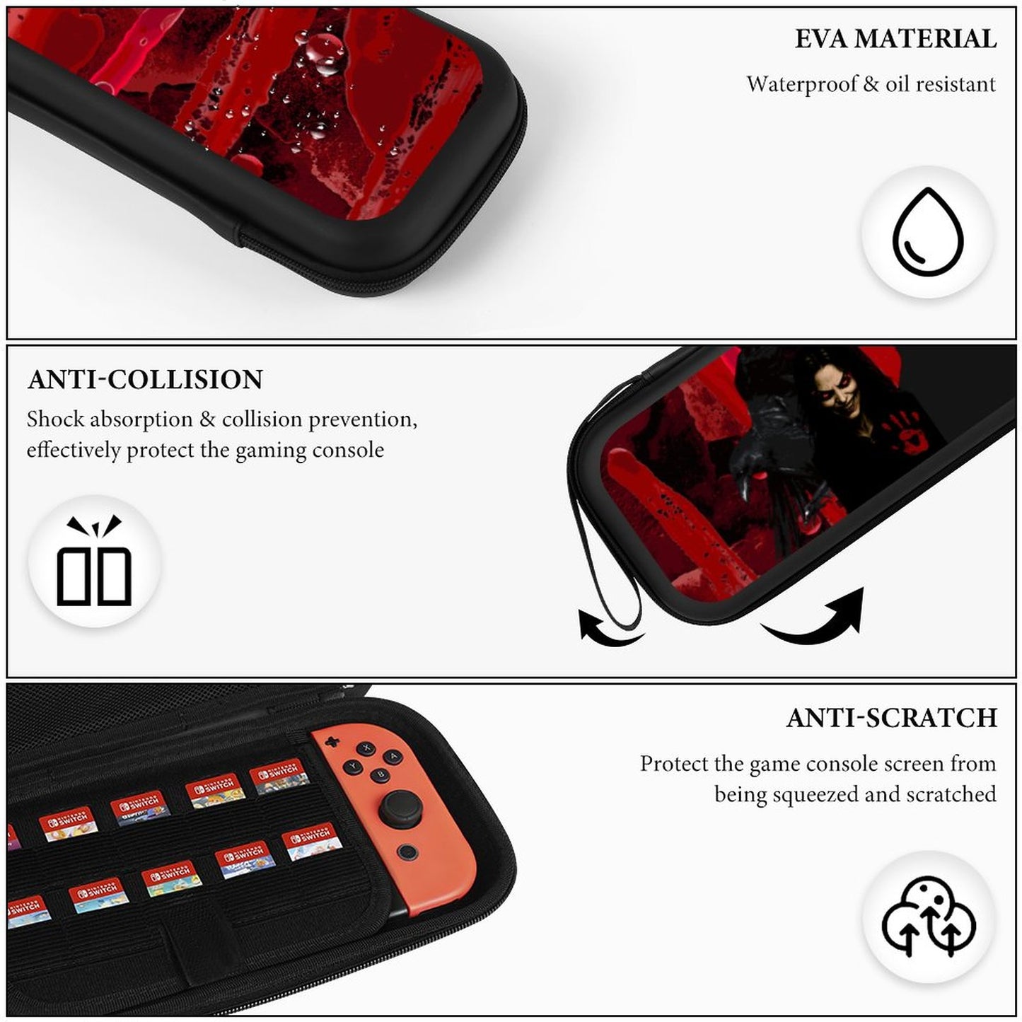 Travel Case – Queen of the Scream – Compatible with Nintendo Switch 2