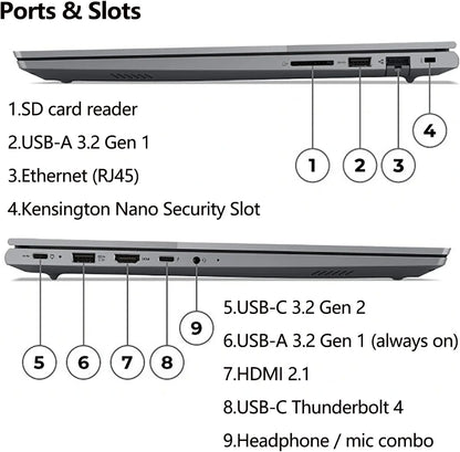 Thinkbook 16 G6 16" FHD+ Laptop Computer, 13Th Gen Intel 14-Core I7-13700H, 64GB DDR5 RAM, 4TB Pcie SSD, Wifi 6, Bluetooth 5.2, Backlight Keyboard, Fingerprint Reader, Windows 11 Pro