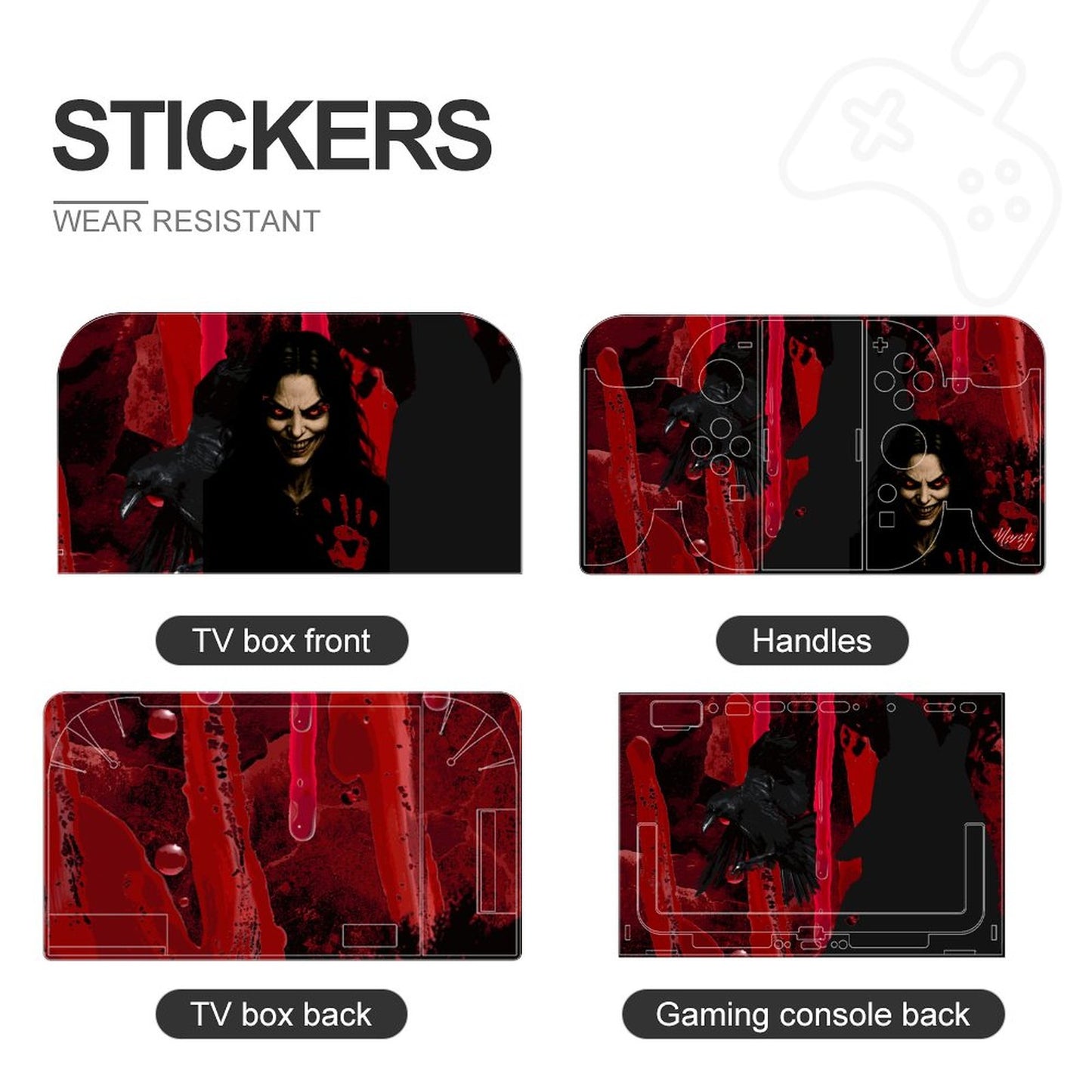 Console Skin Kit – Queen of the Scream – Compatible with Nintendo Switch 2