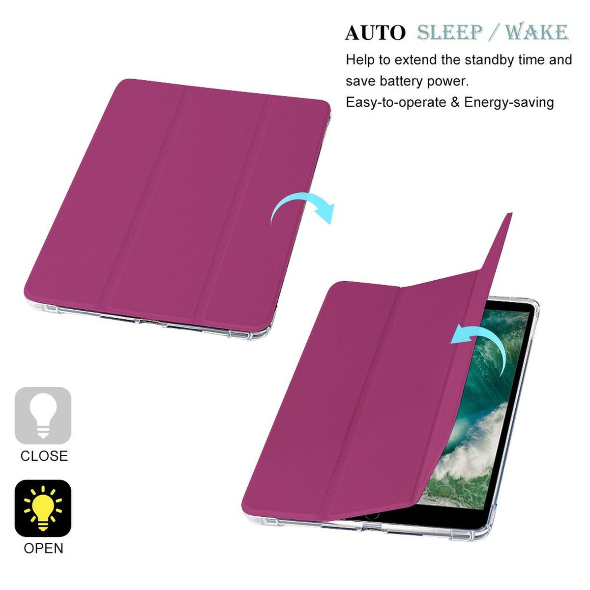 Tablet Case with Pencil Holder – Orchard Plum
