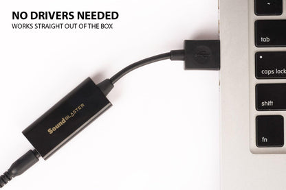 Labs Sound Blaster Play! 3 External USB Sound Adapter for Windows and Mac. Plug and Play (No Drivers Required). Upgrade to 24-Bit 96Khz Playback
