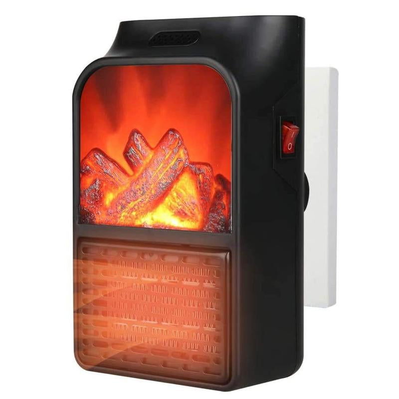 Heater Wall Outlet Small Space Heater with Adjustable Thermostat, Programmable 12-Hour Timer, Auto Shut off - Quiet, Space-Saving, Ceramic