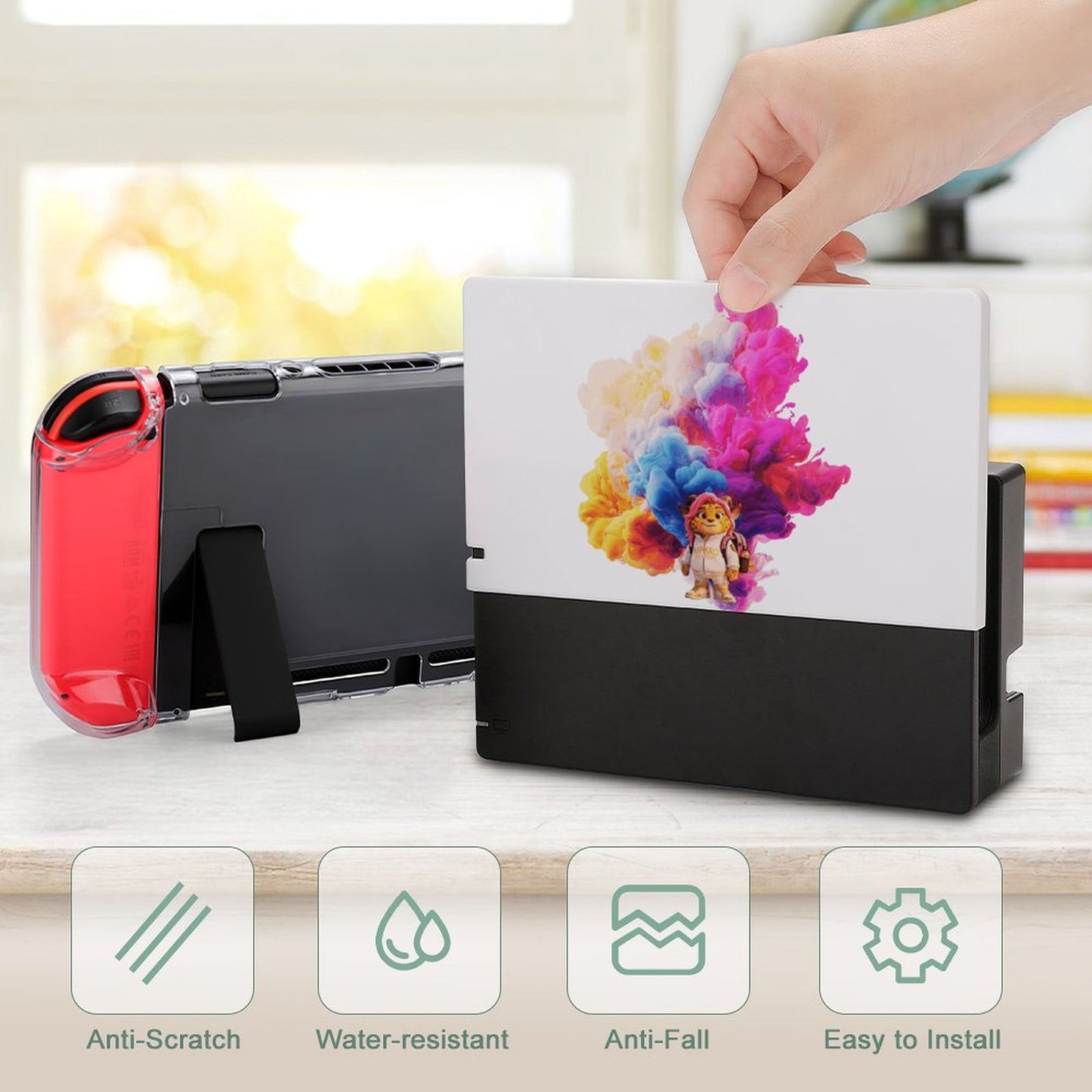 Console Dock Cover – Monster Splash